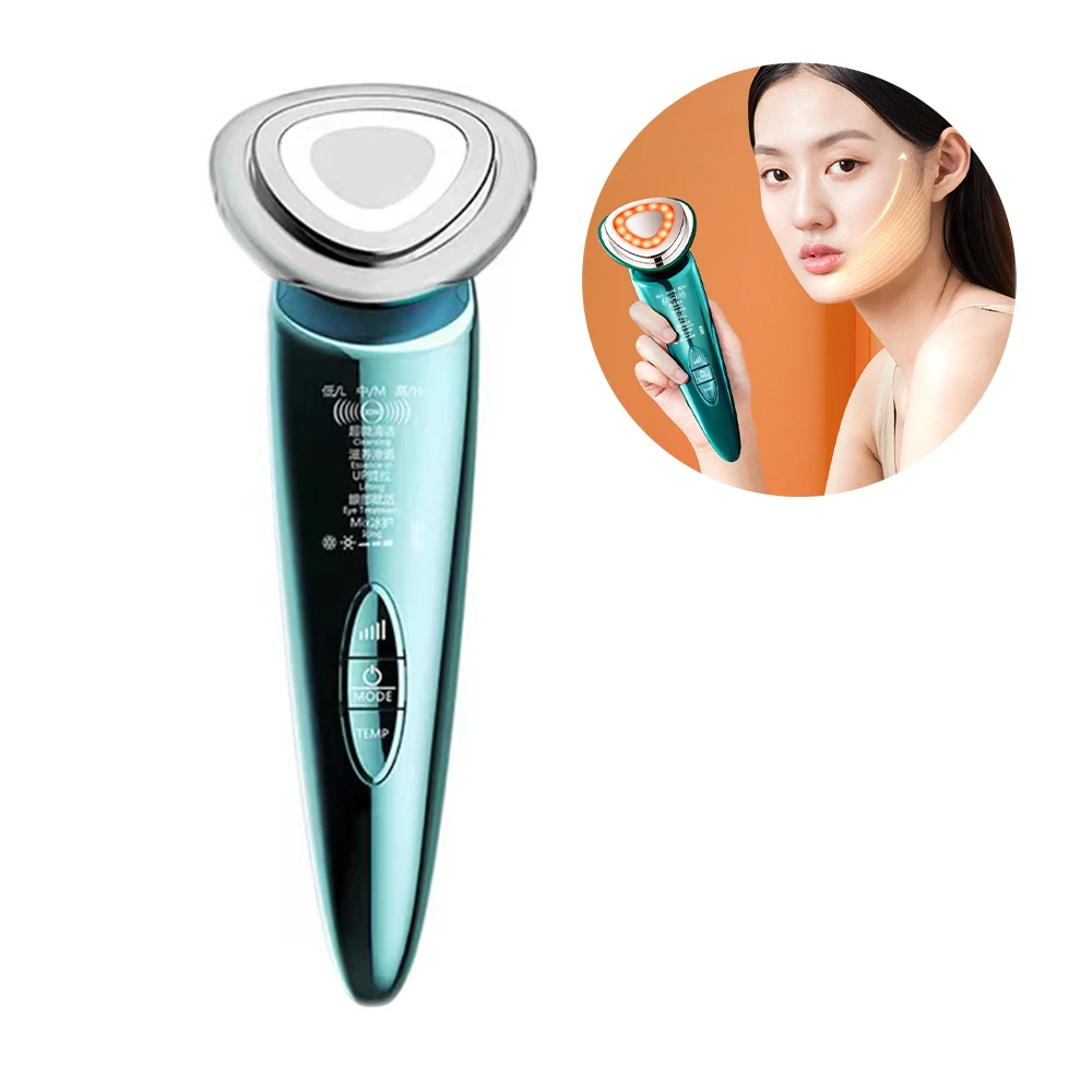 7 In 1 페이스 리프트 장치 EMS 가전 제품 Led 페이스 라이트 테라피 뷰티 장치 페이셜 리프팅 Protable Skin Rejuvantion