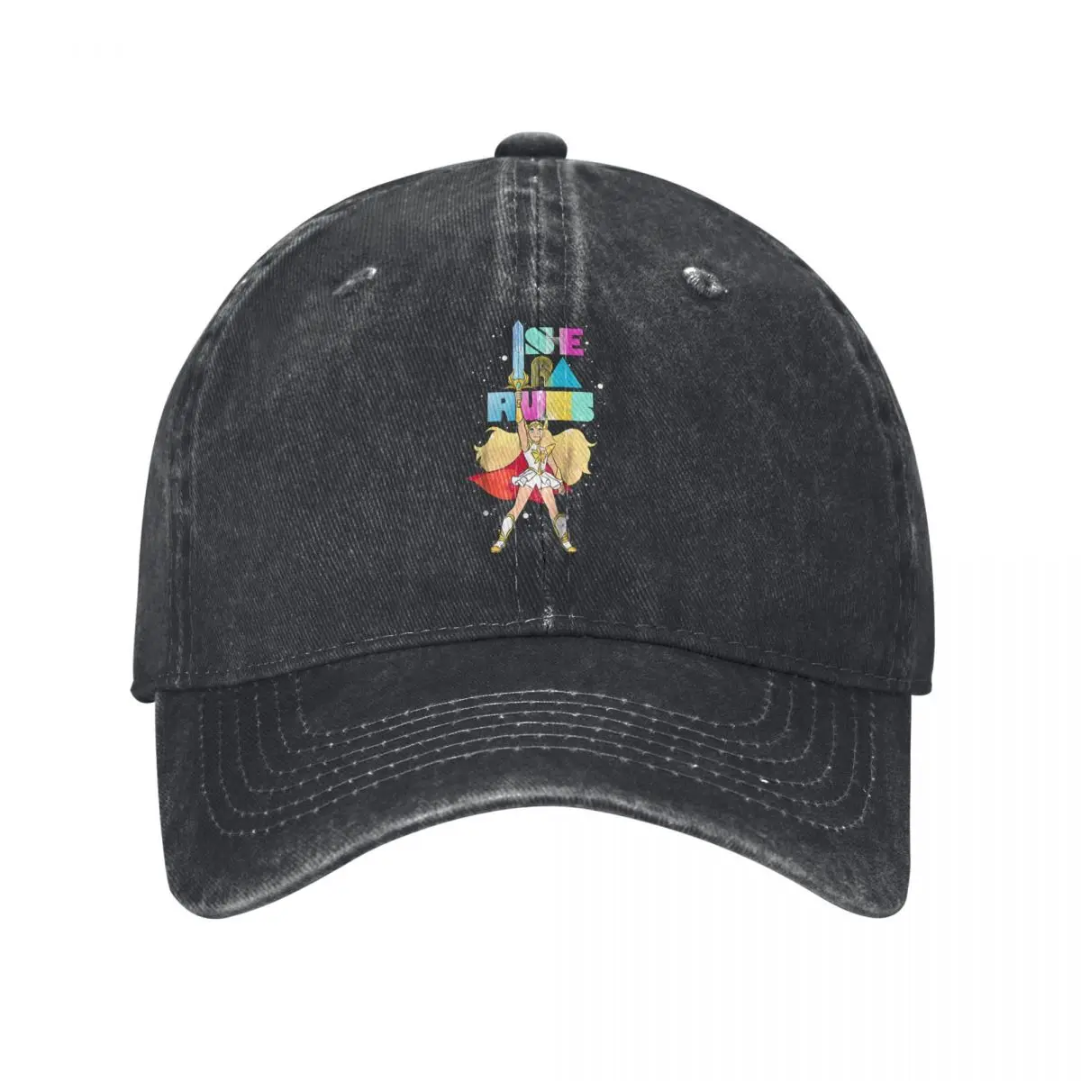 Washed Men's Baseball Cap Kids She-Ra Rules Trucker Snapback Caps Dad Hat Shera And The Princesses Of Power Golf Hats