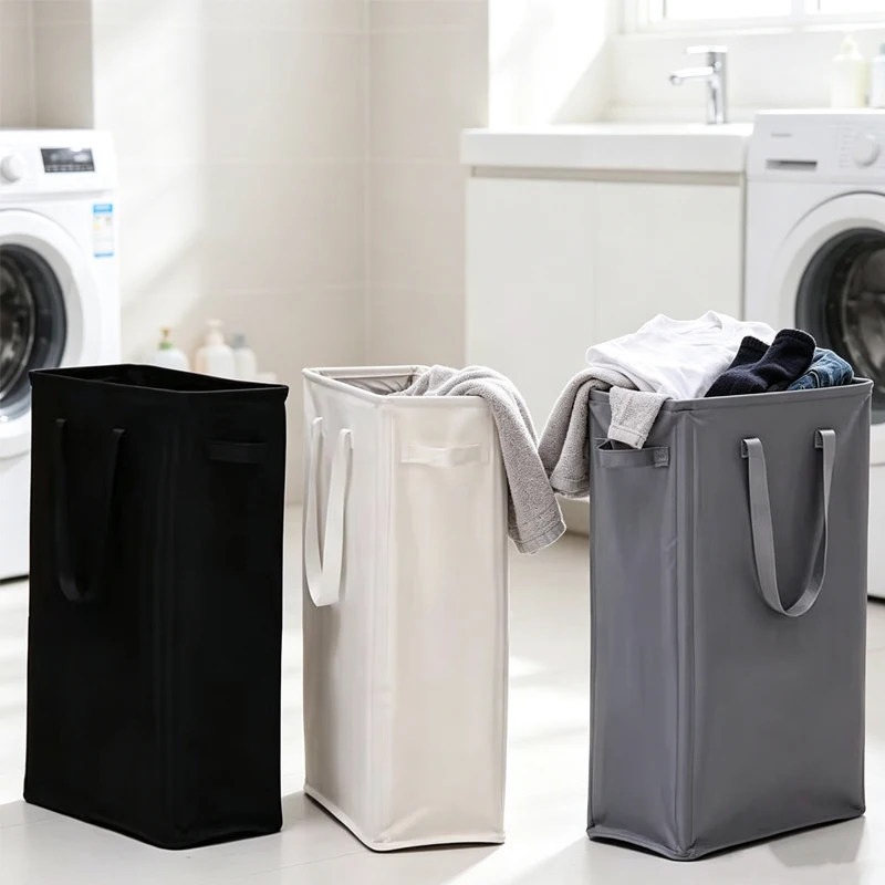 Large Capacity Portable Foldable Oxford Fabric Laundry Basket Handheld Storage Bin for household Dirty Clothes Hamper Organizer