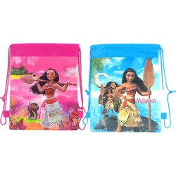 1 pz/lotto Moana tema Mochila tessuti Non tessuti coulisse festa di compleanno bambini ragazze ragazzi bomboniere regali borse decorare zaino