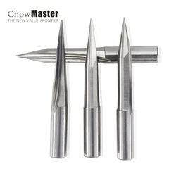 Fresa de 2 ranuras, broca de tallado CNC, vástago de 6mm, 15/20/25/30 grados, molino de extremo en forma de V, broca de enrutador CNC para grabado de madera
