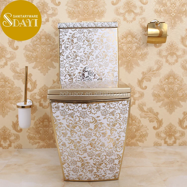 China Chaozhou Factory Direct Price Washdown Siphonic Wc Ceramic One Piece Two Pieces Color Golden Toilet for Sale
