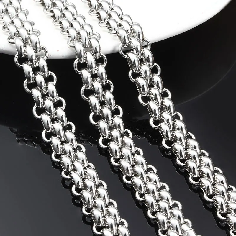 New Hip Hop DIY Chain Necklace for Men Women 316L Stainless Steel Jewelry Vintage Punk Gothic Collar Choker Kpop Aesthetic