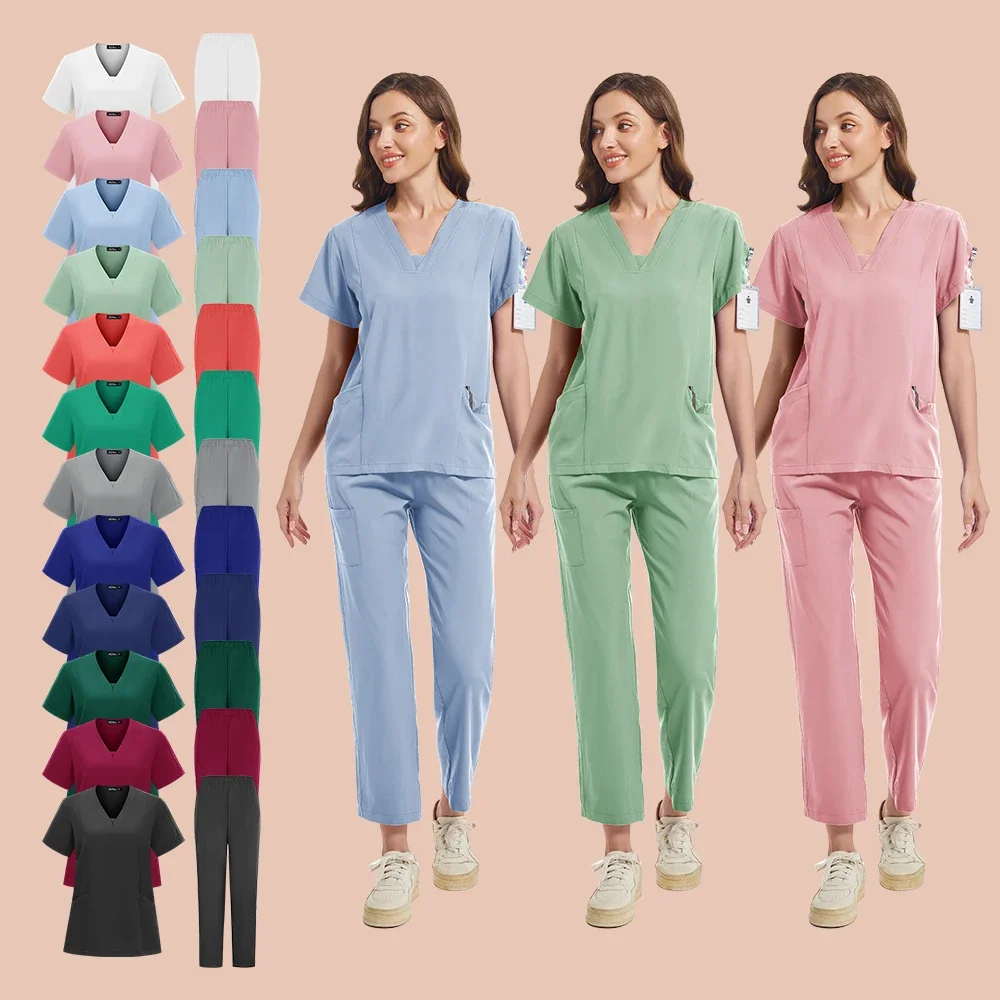 uniformes-de-enfermagem-multicoloridos-roupas-medicas-para-medicos-e-enfermeiros-conjunto-de-scrubs-para-cirurgia-dental-roupas-clinicas-trajes-para-salao-de-beleza