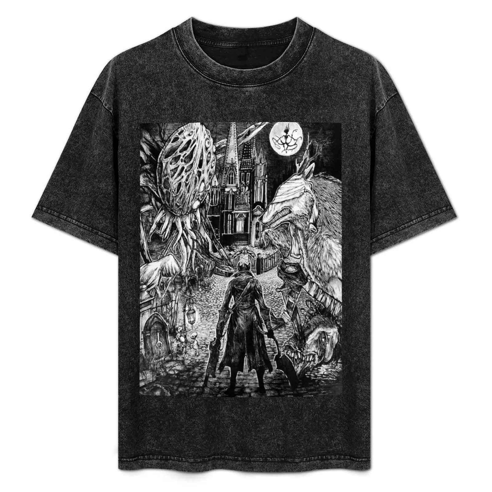 

Bloodborne T-Shirt Casual Everyday Short Sleeve T-Shirt
