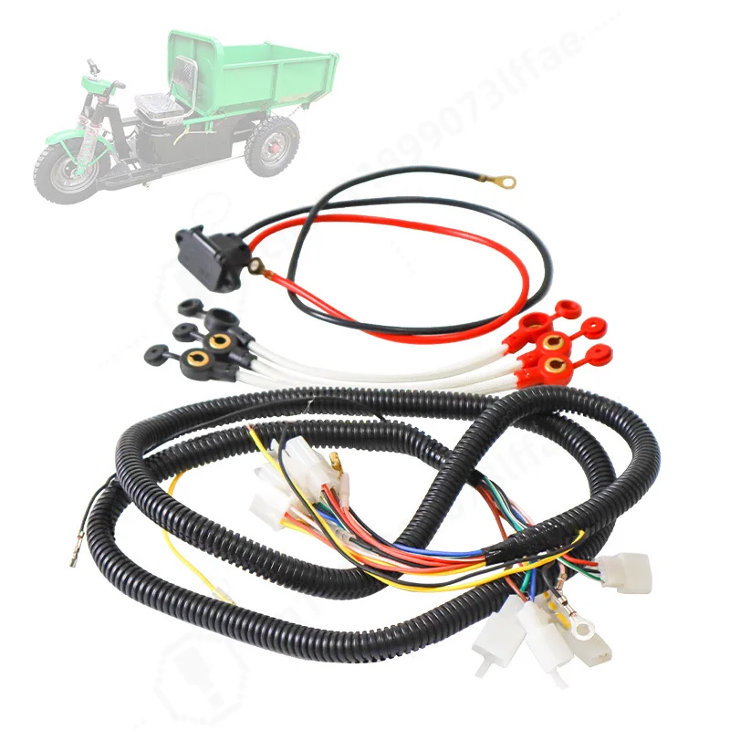 Electric Tricycle Connection Wiring Cable, Heavy‑Duty Vehicle Spare Parts for E‑Rickshaw, Electric Car Replacement Accessory