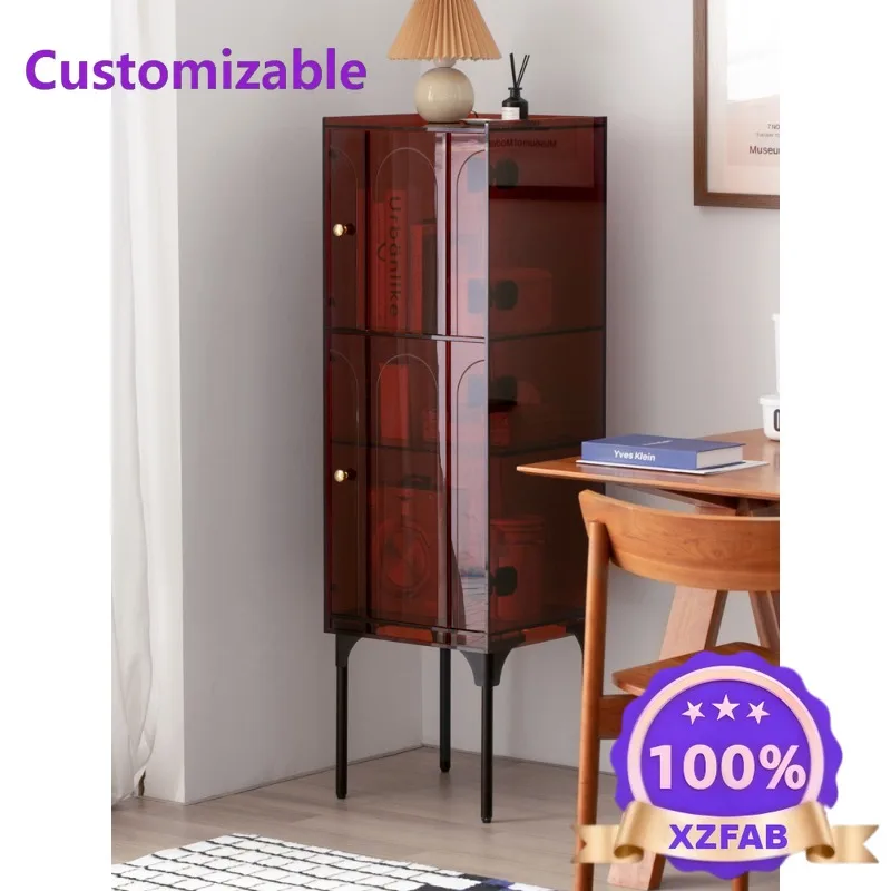 Factory Direct 2026 Narrow and high cabinets, simple and light luxury, living room vertical cabinets, lockers against the wall