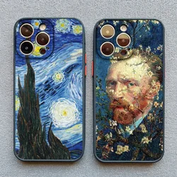 Retro Van Gogh Oil Painting Phone Case For iPhone 17 16 11 13 12 14 Pro MAX XR XS X 16 15 14 Plus Vintage Shockproof Cover Funda