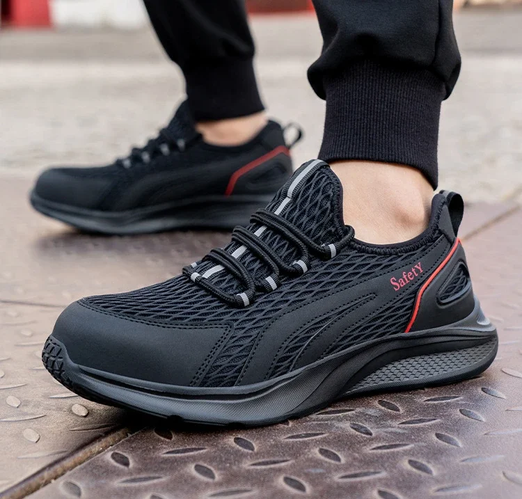 

Летняя рабочая обувь с защитным носком, неразрушимая обувь для мужчин и женщин, легкая защитная обувь, защитные рабочие ботинки со стальным носком