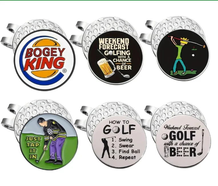 

Golf hat clip and ball marker - magnetic, slim design, suitable for golfers and coaches