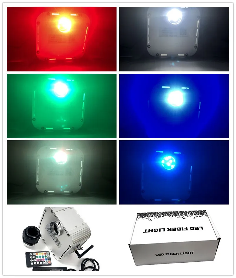 ceiling kit Bluetooth APP Control Starry Car Twinkle Optic Fiber Lights lamp Fiber Star  LED Light Kid Room RGBW 32W WAPP  RF