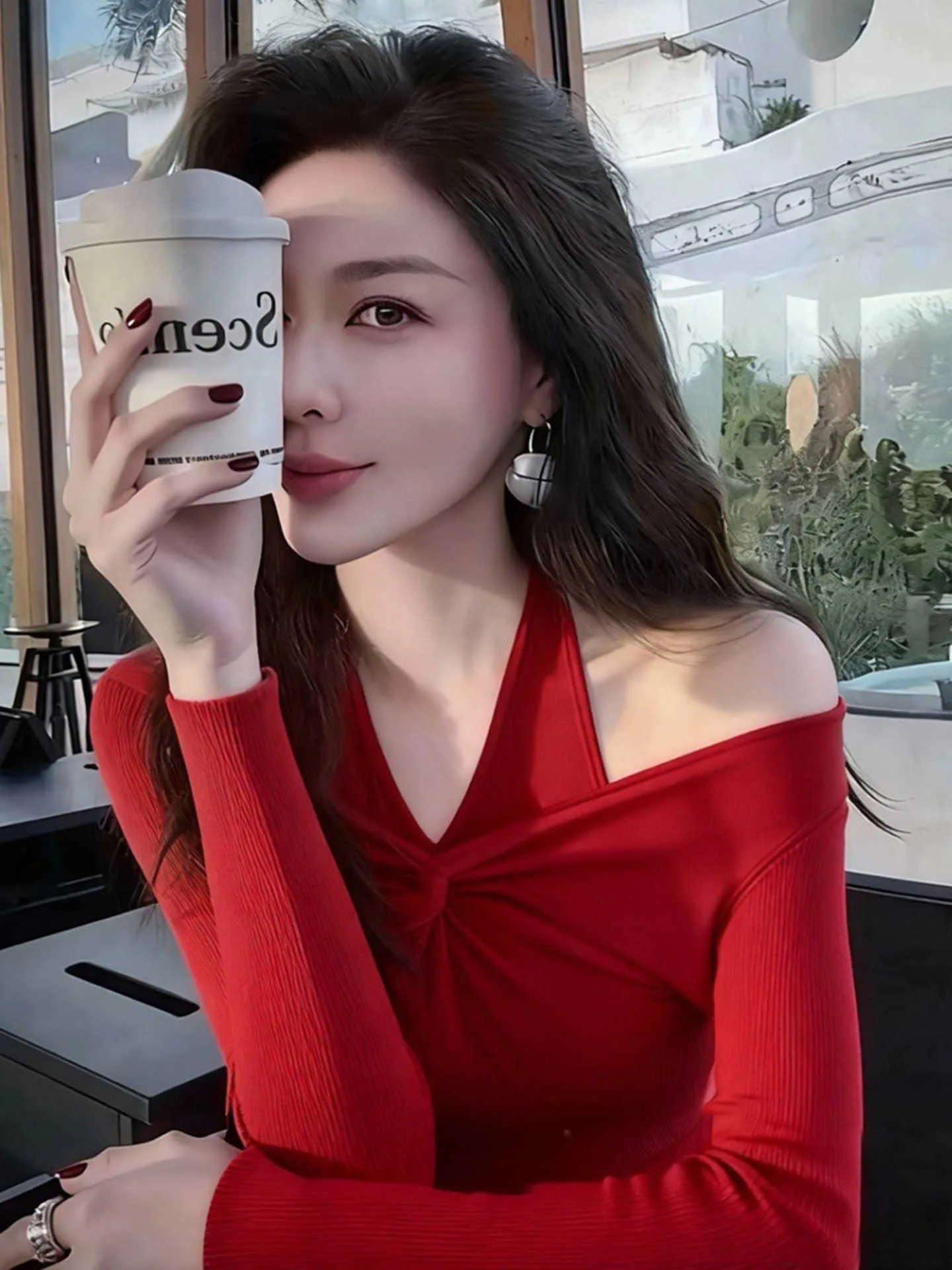 

Ele Sle Women's Knitted Sweater Comfortable Fit Spring New Faion Trend Korean Version Knitwear Casual Daily Wear