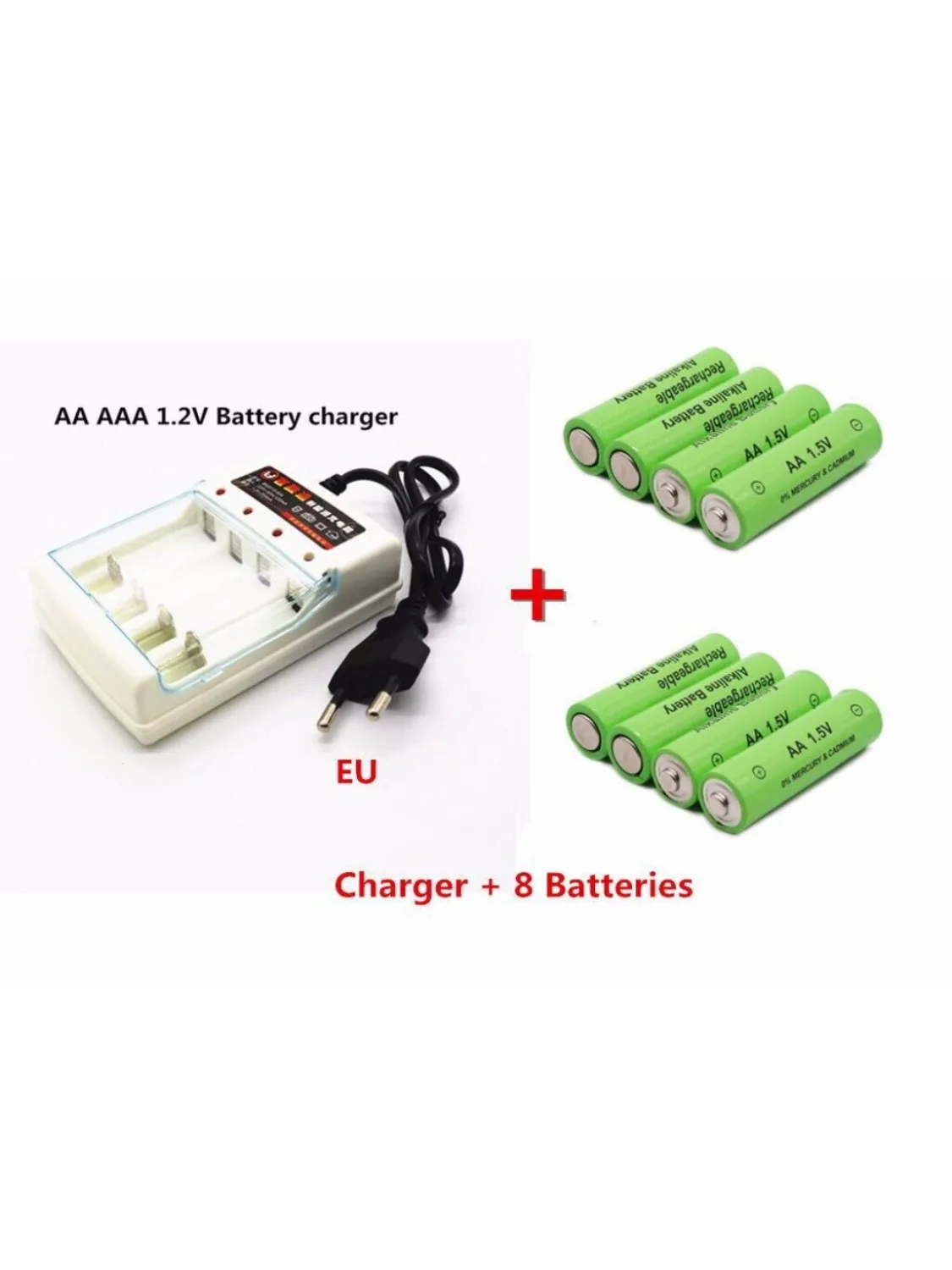 100% New 3000mAh AA Rechargeable Battery 1.5 V BTY NI-MH Alcalinas Convenient with Charger,Used In Toys,PDAs,Lanterns,DVD,MP3