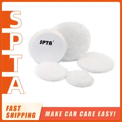 SPTA-almohadillas de pulido de lana para coche, almohadillas pulidoras para RO/DA/GA, 2 