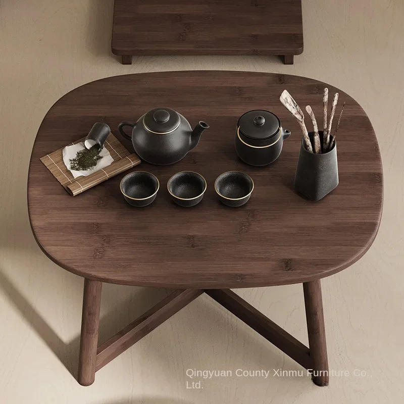 نافذة الخليج، طاولة صغيرة، حصير من الخشب الصلب، طاولة قهوة صغيرة، طاولة منخفضة في غرفة النوم، طاولة سرير، طاولة شاي، طراز صيني جديد