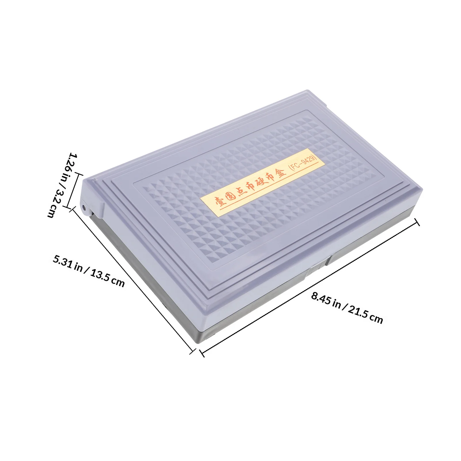 Sturdy Plastic Coin Organizer Tray with Multi-Grid Design Ideal for Business Coin Sorting Counting and Secure Storage Case