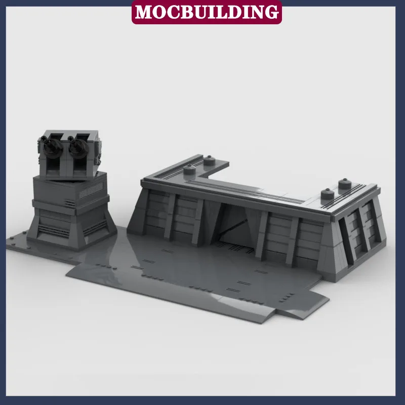 Space Wars Modular Ground Base System Bunker MOC Building Blocks Shield Generator Collection Series Turret Toy Gift