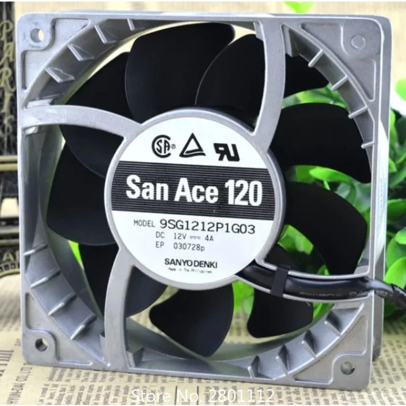 Оригинальный вентилятор охлаждения процессора 9SG1212P1G06 12038 12 см 12 В 4 А большой объем жестокий охлаждающий вентилятор 120*120*38 мм