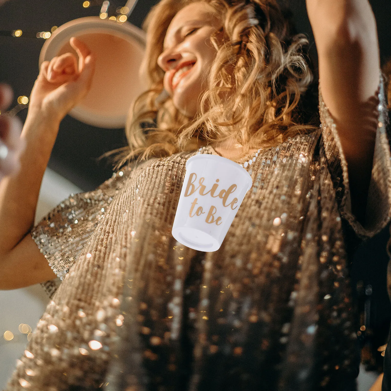 

Пластиковое ожерелье премиум-класса с чашкой, красочное ожерелье с чашкой из бисера для девичника, свадебные сувениры, уникальное декоративное