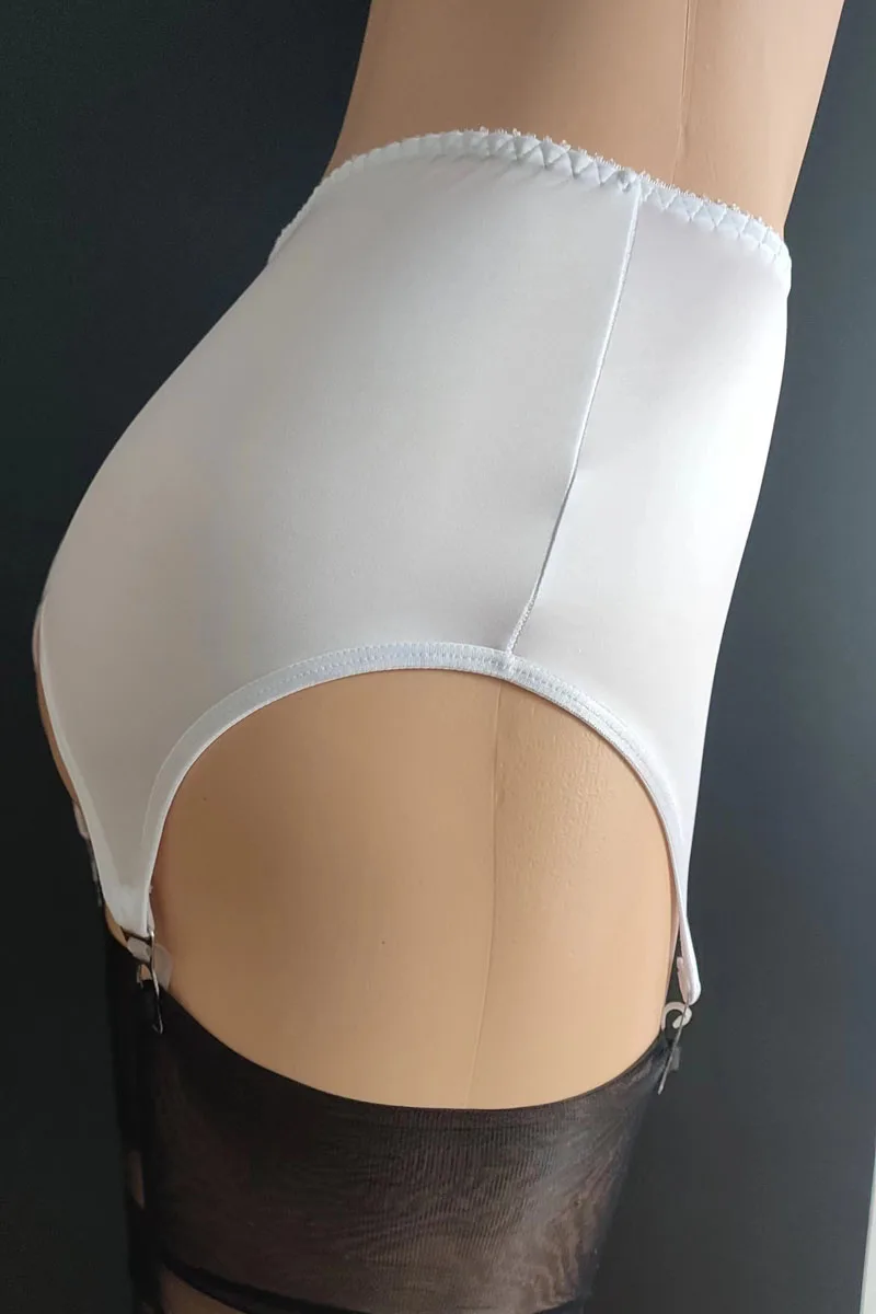 white thigh highs with garter belt See-Through Pantyhose Hosiery Stockings White Lace Knee-high Garter Belt main image 0
