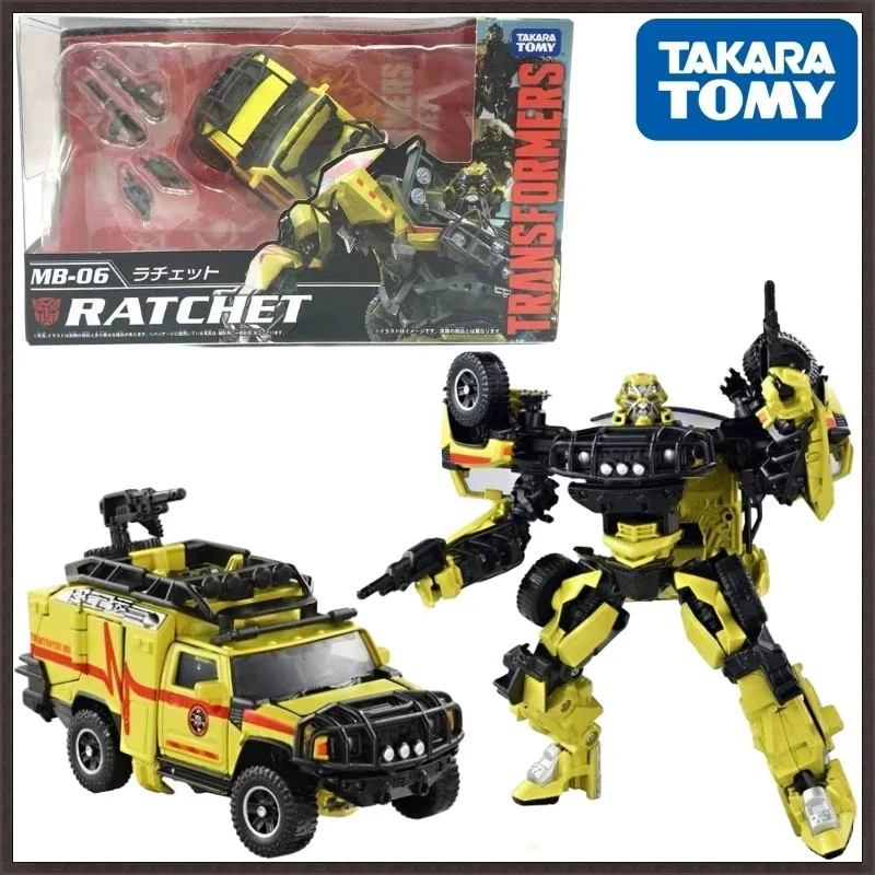 In Stock Takara Tomy Transformers MB Regular Version MB-06 Ratchet Collect Figure Anime Robot Anime Action Models Toys Kid Gifts