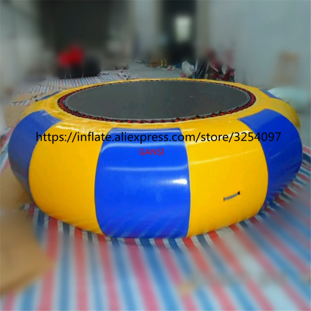 0.9Mm Pvc Inflatable Jumping Water Bag 3X0.65M Inflatable Water Trampoline For Swimming Pool