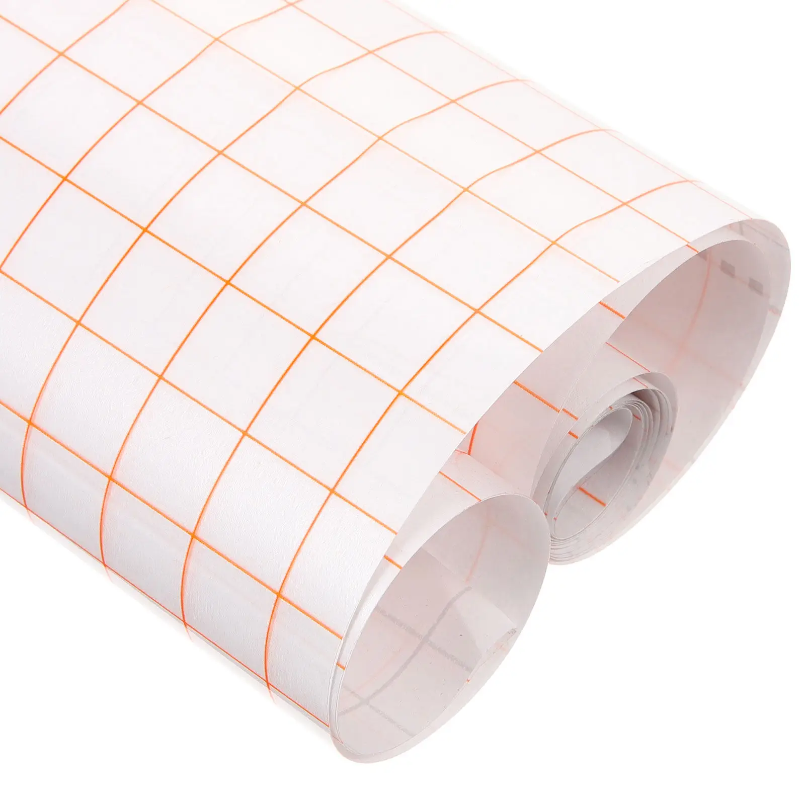 PVC Transfer Tape Roll with Transparent Grid Backing for Vinyl Lettering DIY Fabric Crafts T-Shirts Shoes Bags Home Use Adhesive