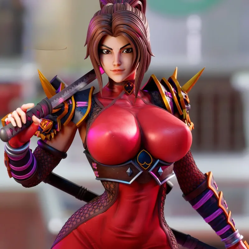 2 Styles Game Character 6125 Taki NSFW 3D Print Model Unassembled Unpainted Custom Jigsaw Puzzle GK Figure Kit T_0163
