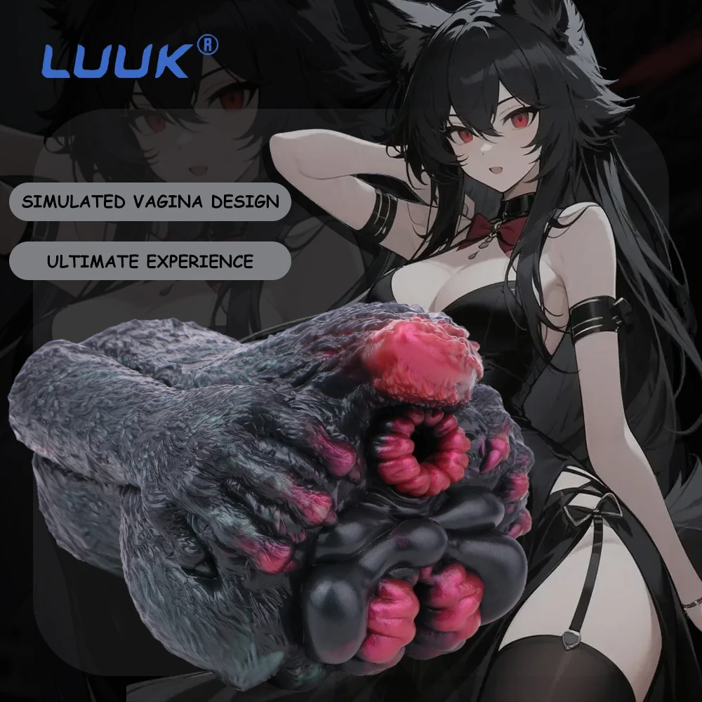 luuk-オナホールデュアルチャンネルペニスエクササイザー男性オナニー強化小道具模擬膣テクスチャセックス前戯小道具