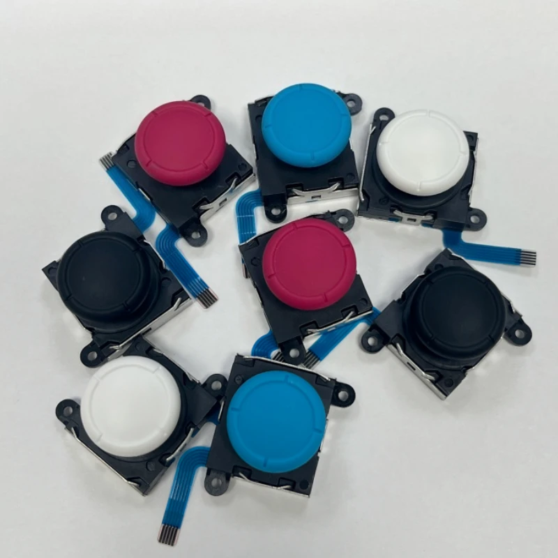 10 قطعة/الوحدة الأصلي جديد ثلاثية الأبعاد التناظرية عصا Joycon تحكم عصا التحكم الإبهام العصي قطعة بديلة لمستشعر NS التبديل و لايت