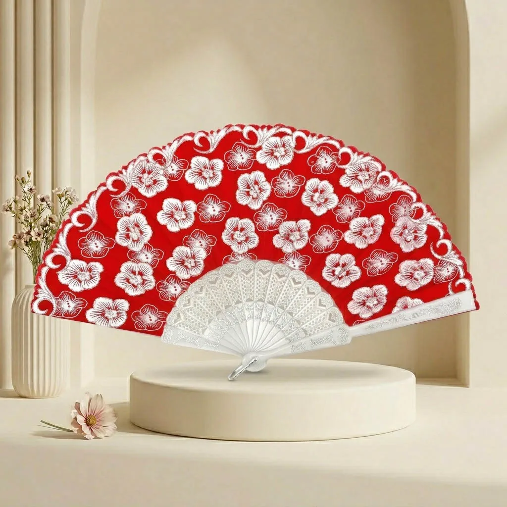12-Piece Botanical Breeze Folding Fan Collection, Decorative Hand Fans for Celebrations, Events, Performances & Guest Favors