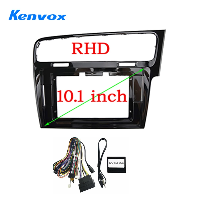 Car Radio For VW Volkswagen Golf 7 2013 2015 RHD Android 2 Din Stereo Mounting Bezel Faceplate Frame Kit