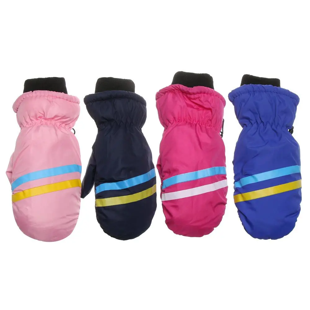 New Children Kids Winter Snow Warm Gloves Boy Girls Ski Snowboard Windproof Waterproof Thicken Keep Warm Winter Must