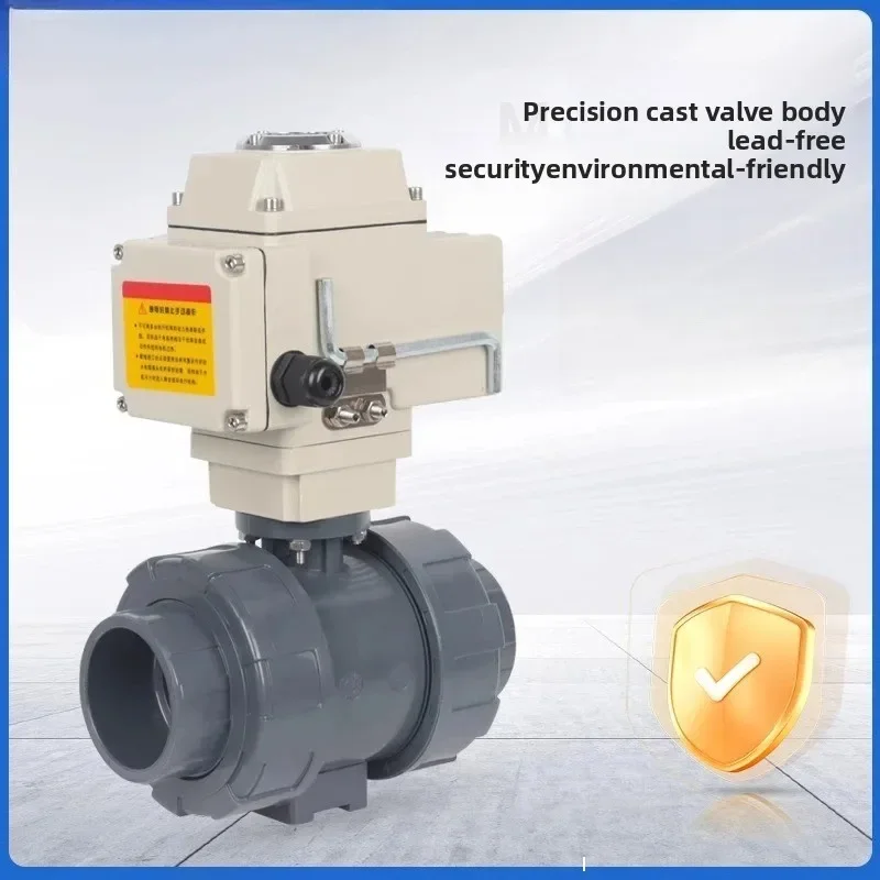 

Electric Double-Controlled Ball Valve PVC Plastic PPR Hot-Melt Flexible Joint Q21F Adjustment Type for Plumbing Systems