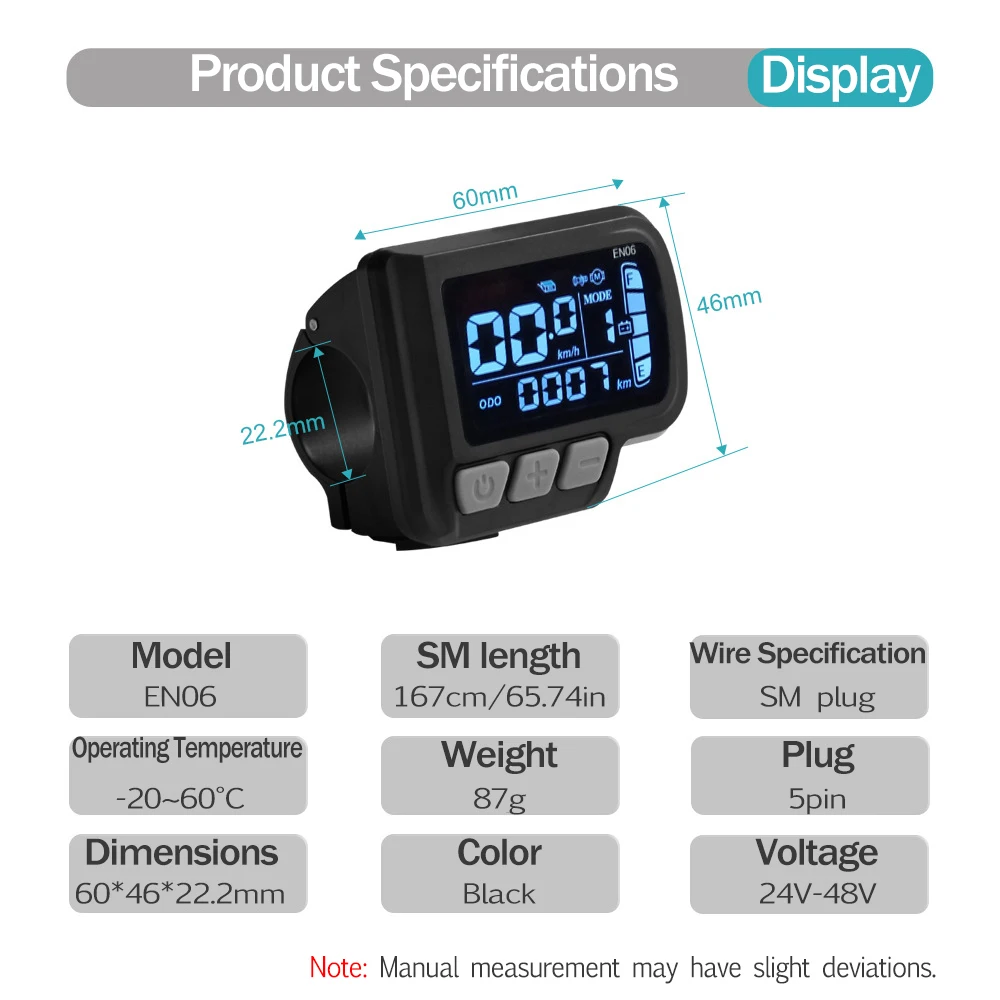 EN06 Display USB Port 1000W 1500W Controller with Electric Bicycle Conversion Kit Accessories Tri-Mode Brushless Controller 35A