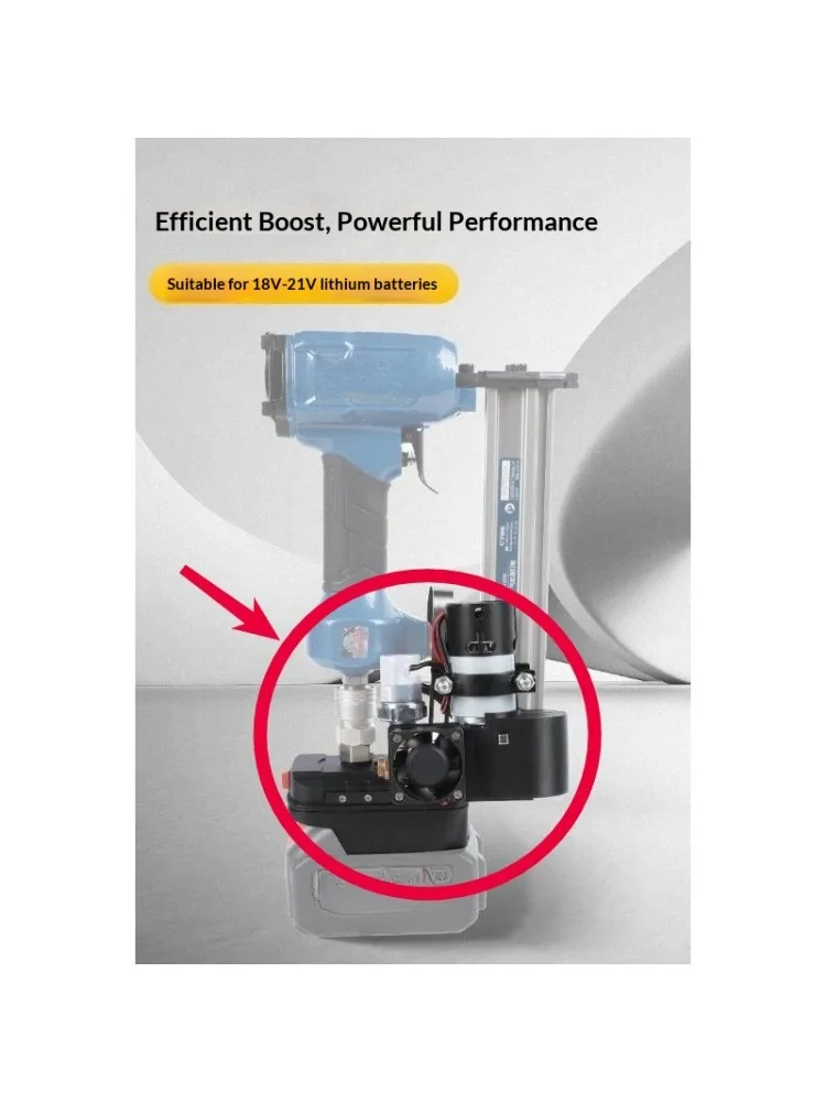 Lithium-elektrische luchtcompressor Mini-pomp Gereedschap Houtbewerking Industrieel gebruik - afbeelding 2
