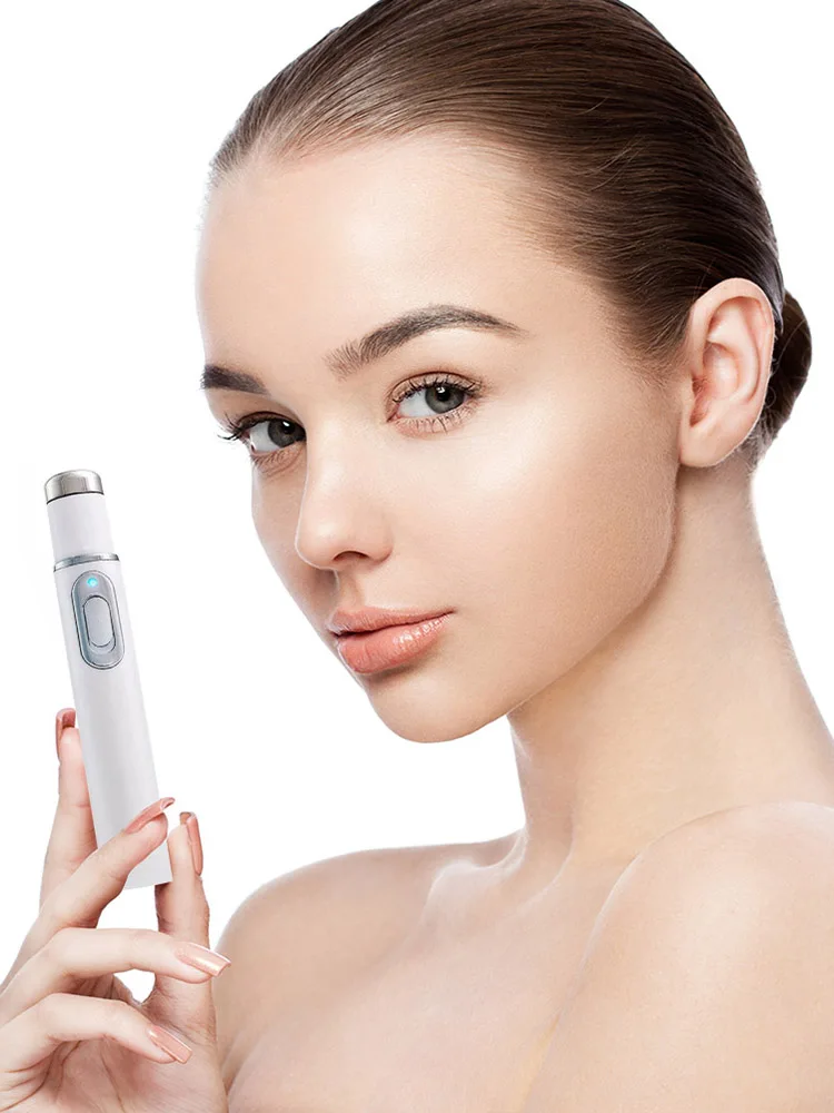 ปากกาบำบัดแสงสีฟ้าสำหรับสิว เครื่องนวดตา อุปกรณ์เสริมความงามรอบดวงตา ช่วยผ่อนคลายดวงตา ลดรอยคล้ำใต้ตา ถุงใต้ตา และอาการบวม