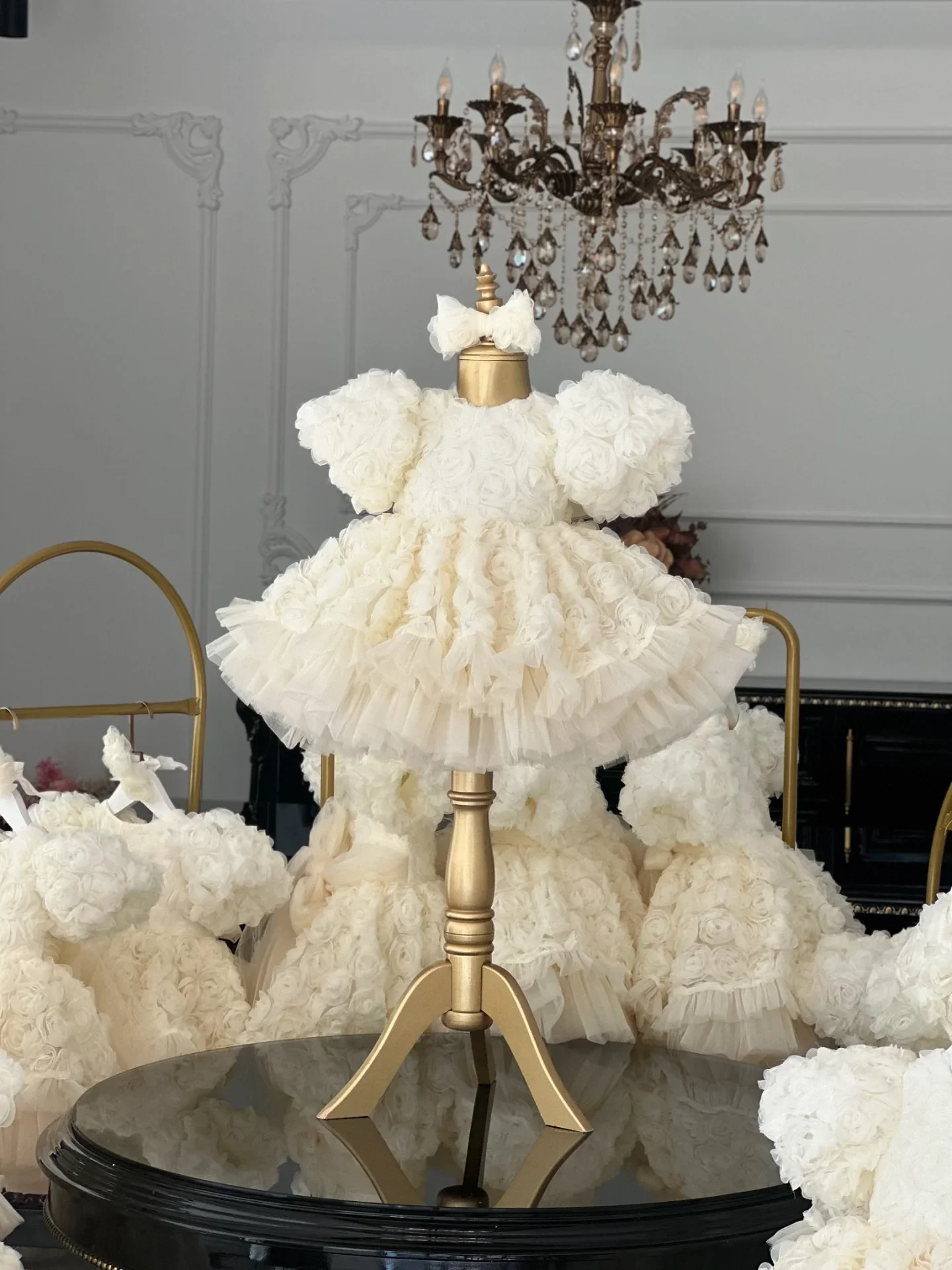 Short Floral Flower Girl Dress for Wedding Kids Dance Birthday Party Ball Gowns Knee Knegth Girls Pageant Dresses for Toddlers