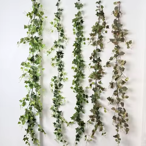 Artificial Ivy Wall Decor Dense Foliage Single Vine Trellis Minimalist Hanging Grid for Stylish Indoor/Outdoor Botanical D&eacute;cor