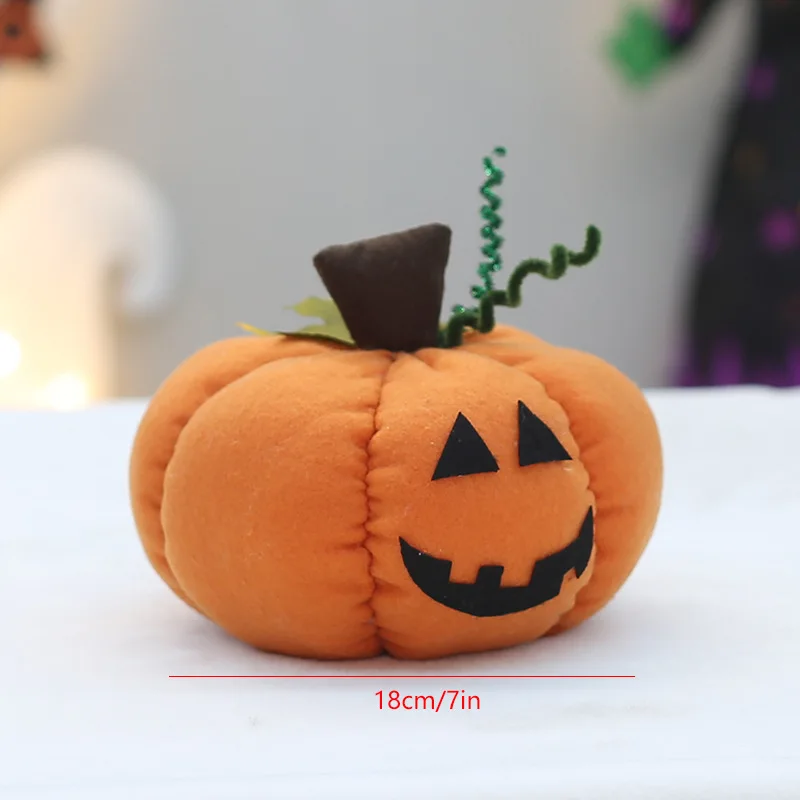 Citrouille en peluche de dessin animé pour enfants, décoration d'Halloween, décoration de la maison, décoration de jardin, jouet de beurre, cadeau de vacances