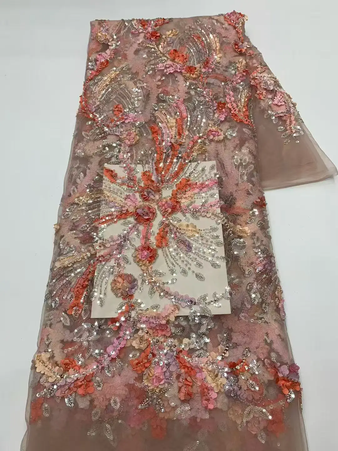 New Fashion Six Colors African Bride Lace Fabric 2026 High Quality Sequins Embroiderey Nigerian French Lace Fabric For Wedding