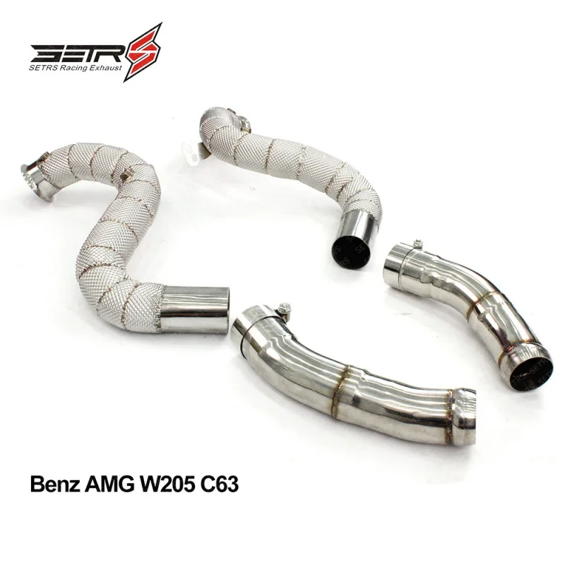 CUSKI Downpipe For Benz AMG W205 C63 High Flow Through/With ternary performance Exhaust System