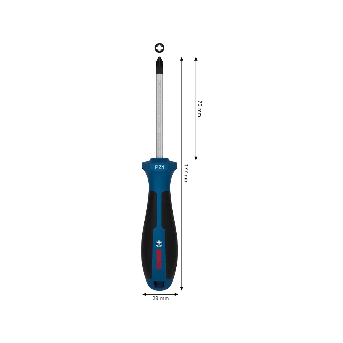 BOSCH 1600A039T5 1600A039T6 Screwdriver Pozidriv Hand Tools Rice-head Screwdriver