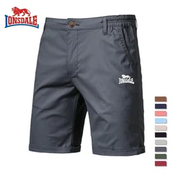 Pantalones cortos informales para hombre, Shorts de algodón 100% con bordado, cómodos, de cintura elástica, ajustados, para negocios y redes sociales, novedad de verano