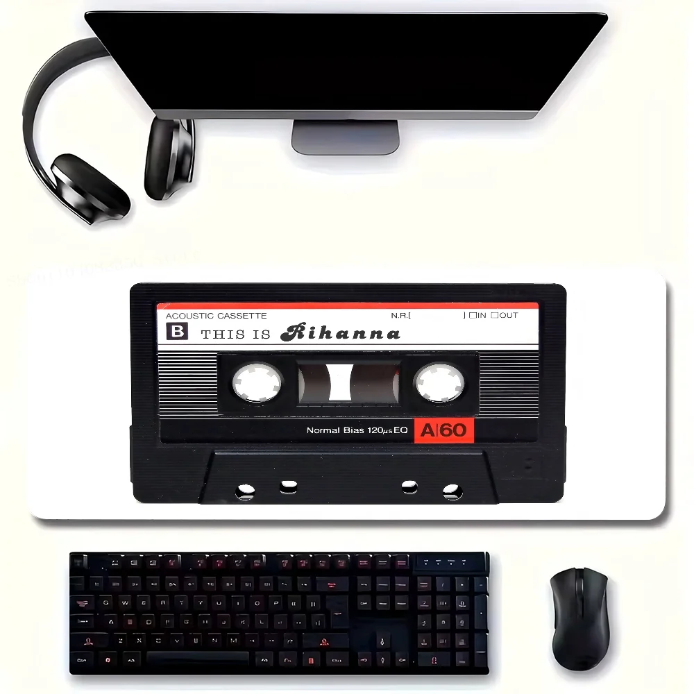 C-Cassette Tape Mousepad Non-slip Suitable For Office Computers Laptops E-sports Game Desk Mats XXL Keyboard