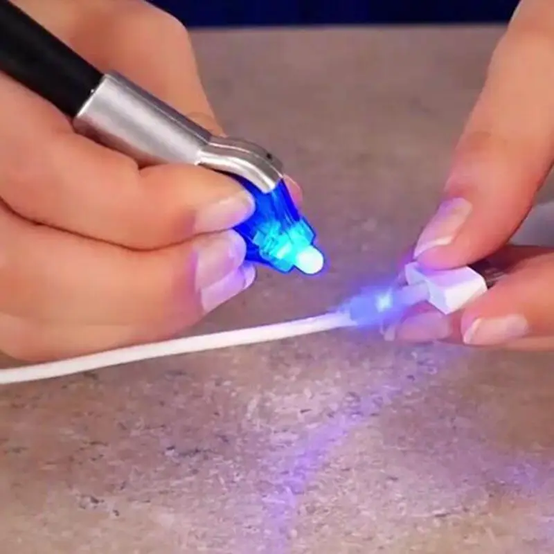Imagem -05 - Cola Universal Laser de Secagem Rápida Home Powered Soldadura Plástica Líquida Second Fix uv Light Repair Pen Tool
