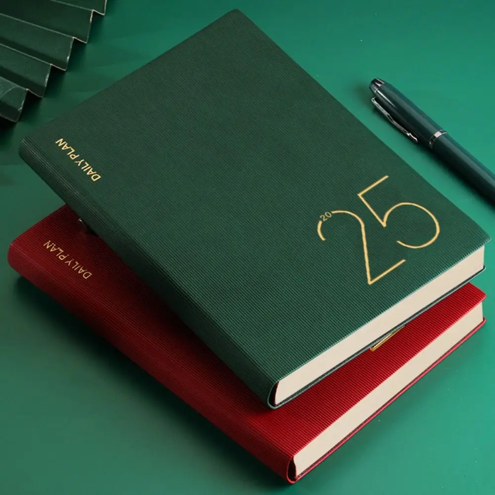 

Hardcover Yearly Plan 2025 Schedule Book Stationery Office Accessories Planner Notebook Journal Daily Plan Book School