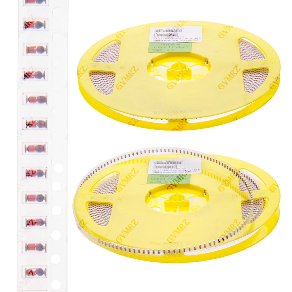 LL34 SMD Zener Diode Series ZMM2V4–ZMM47V Assorted Voltage Surface Mount Electronic Component LL4148 ZMM2V4