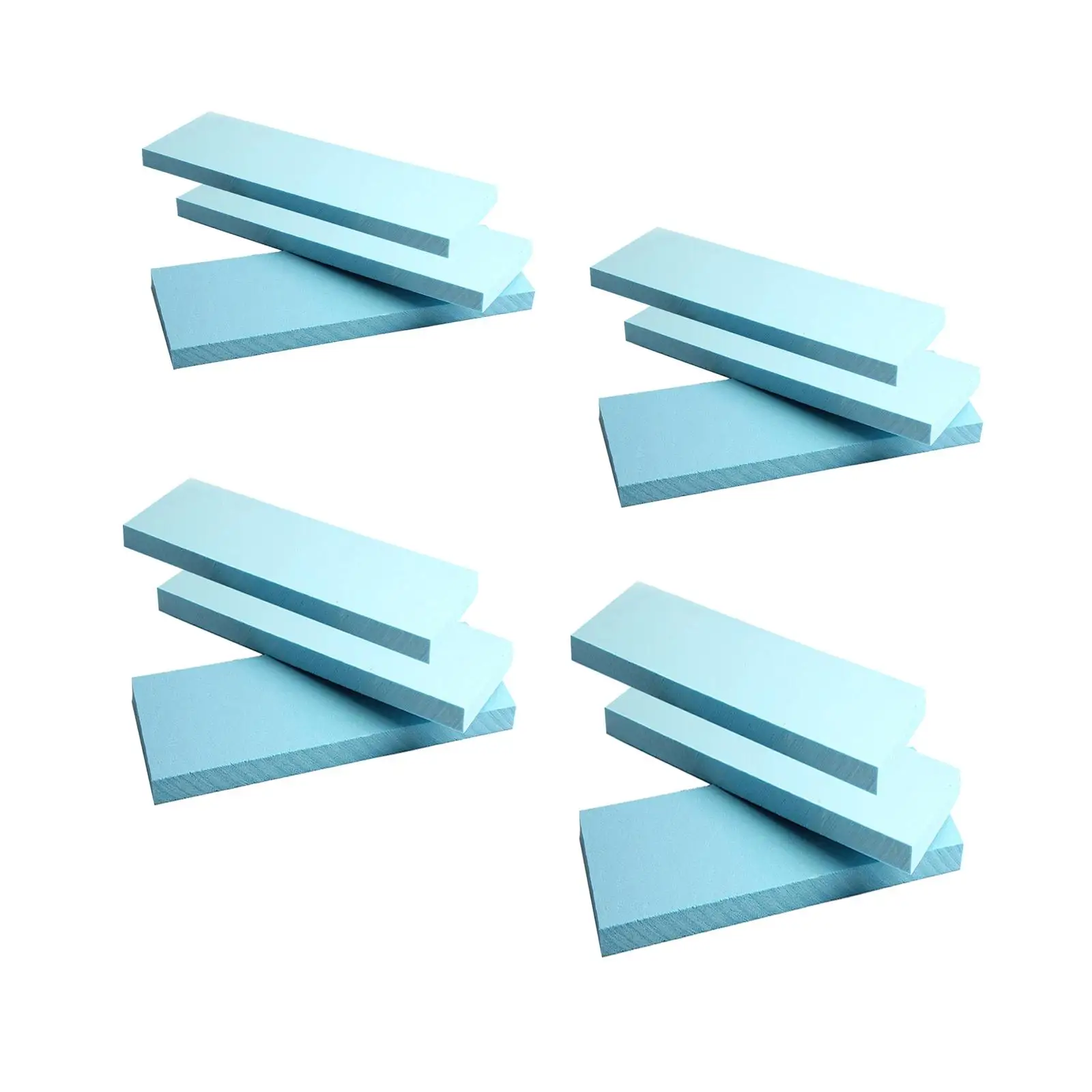 3 Pieces Foam Slab Sheets Rectang (Blue Color) Model Diorama Base DIY Material for Architecture Hobby Model Modelling Crafting