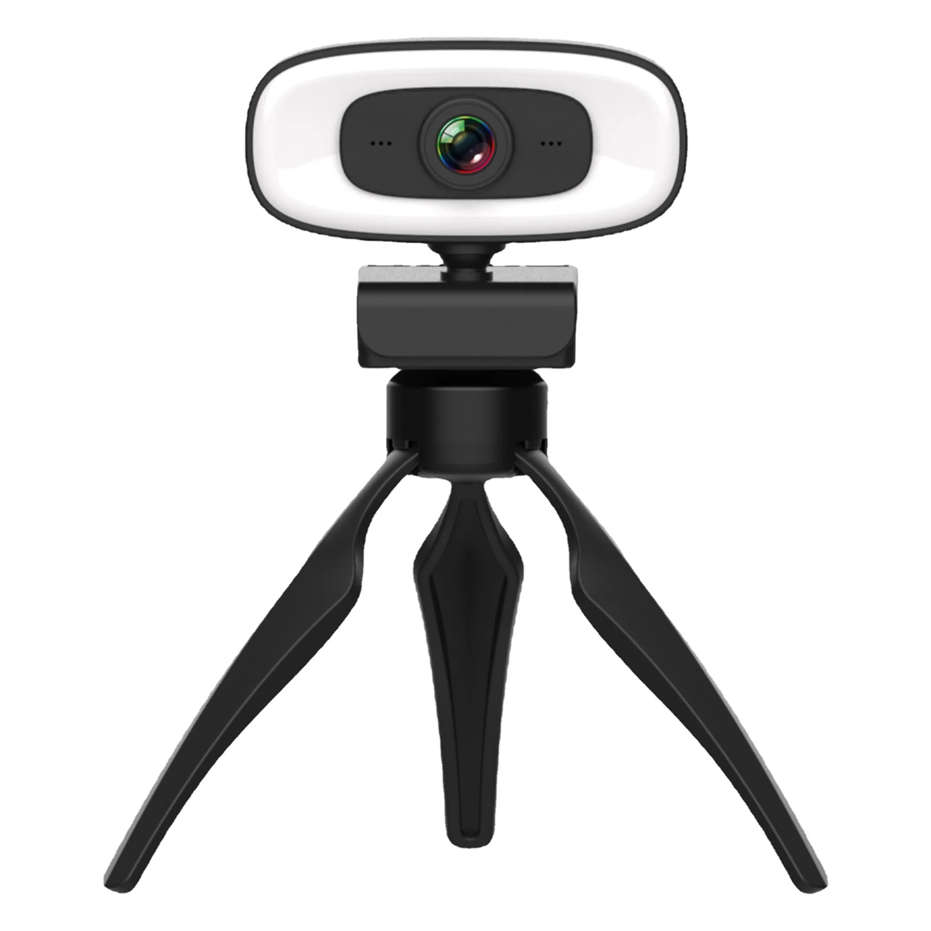

2K HD Fill Light USB Webcam For Online Teaching Video Conference Noise Reduction Auto Focal Video Camera
